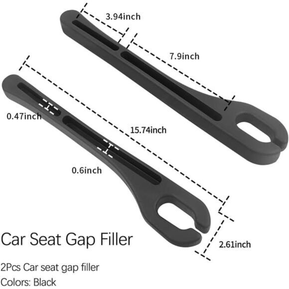 2PCS Car Seat Gap Filler Organizer with Phone Holder,[Upgrade Version] Car Seat - Picture 2 of 7